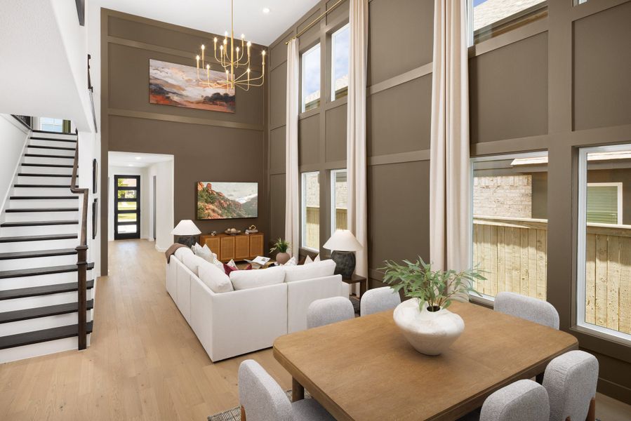 Furnished interior in a model home at Pecan Square in Northlake (Image 42). Furnished interior in a model home at Pecan Square in Northlake (Image 42).