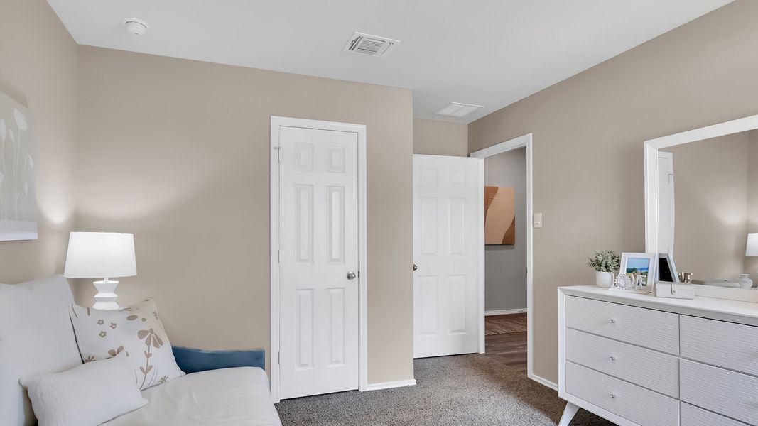 Furnished interior in a model home at Cedar Trails in Belton (Image 19).