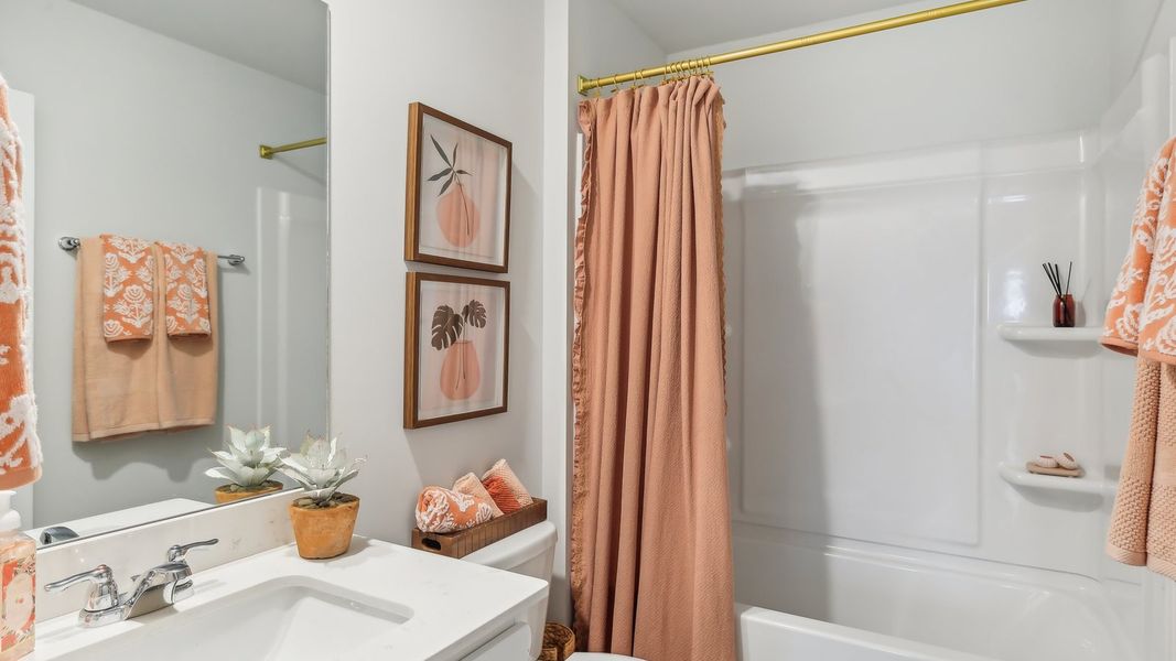 Furnished interior in a model home at Saddle Trace in Lewisburg (Image 17).