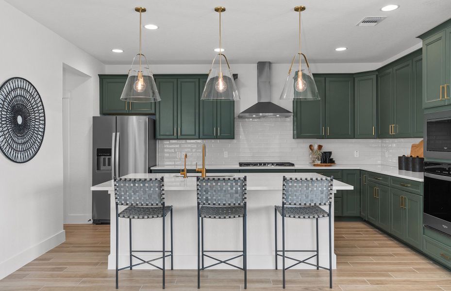 Spacious Kitchen at Legacy at Lake Dunlap new construction homes in New Braunfels, Texas