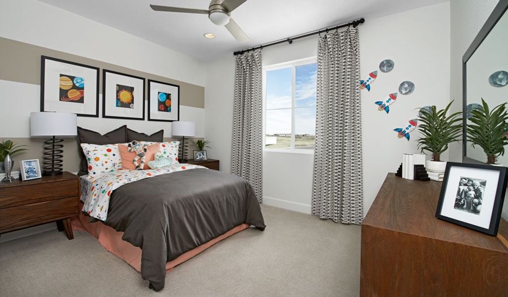 Furnished interior in a model home at Urban Collection at Palmer Village in Colorado Springs (Image 13).