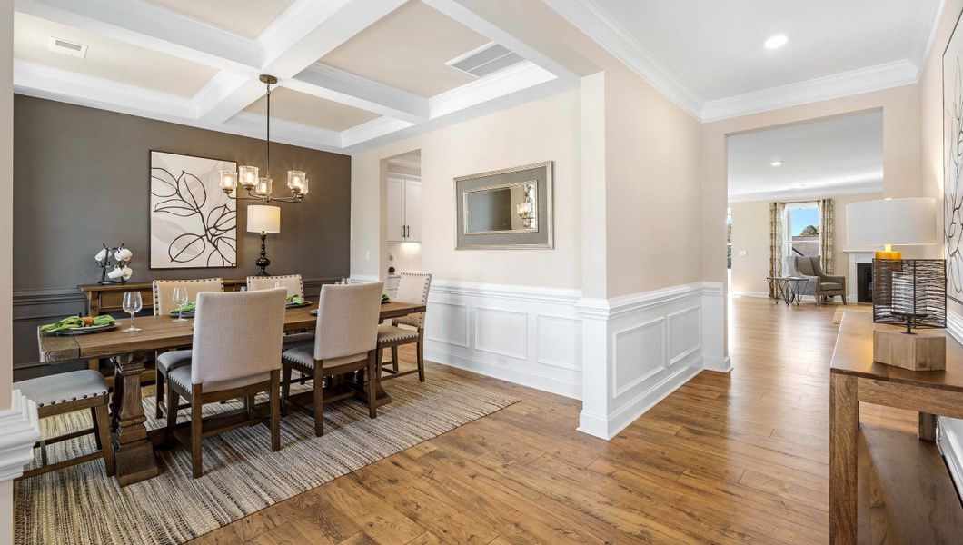 Furnished interior in a model home at Adams Glen in Greenville (Image 5).