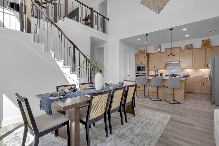 Furnished interior in a model home at Katy Lakes in Katy (Image 19).