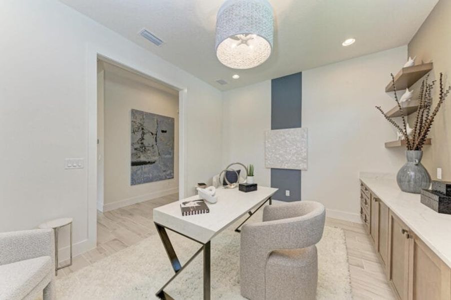 Furnished interior in a model home at Inspiration at Watercolor Place in Bradenton (Image 105). Furnished interior in a model home at Inspiration at Watercolor Place in Bradenton (Image 105).