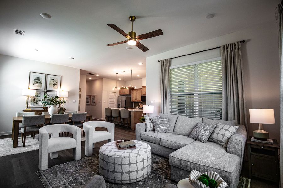 Furnished interior in a model home at Amherst in Cordova (Image 35).
