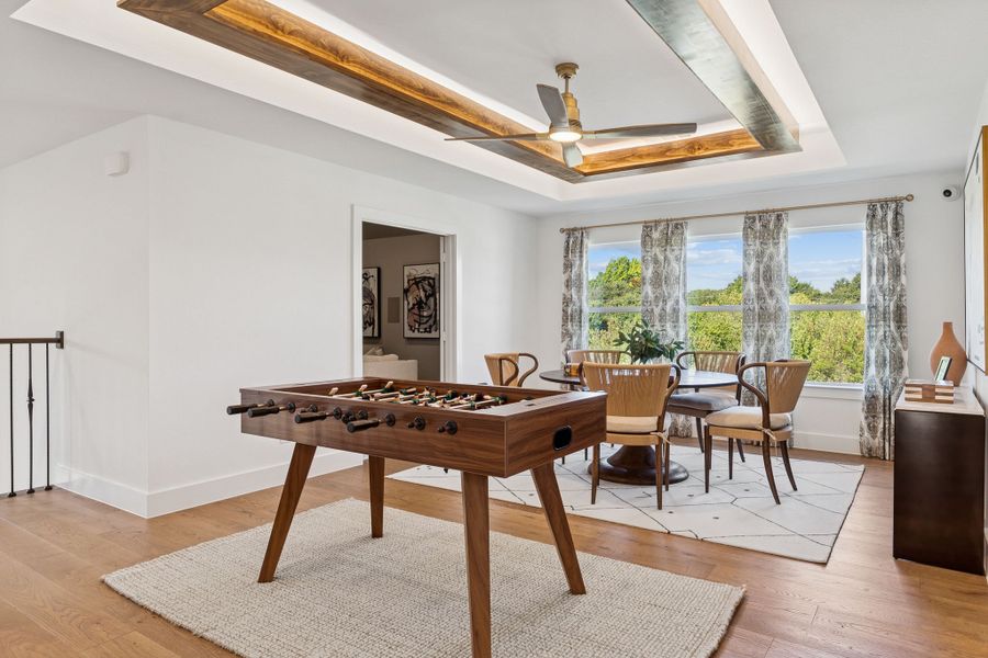 Plan 1640 Game Room - Bella Casa Model Photo Plan 1640 Game Room - Bella Casa Model Photo