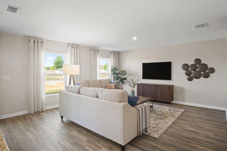 Furnished interior in a model home at The Reserve at Bradbury Creek in Haines City (Image 22).