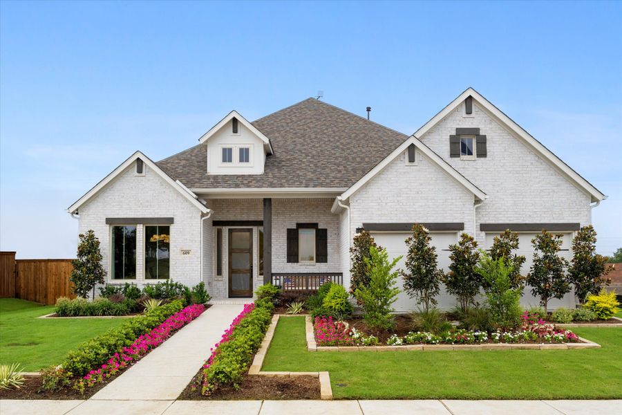 Front exterior of a home in the River Ranch community, located in Van Alstyne, TX (Image 3). Front exterior of a home in the River Ranch community, located in Van Alstyne, TX (Image 3).
