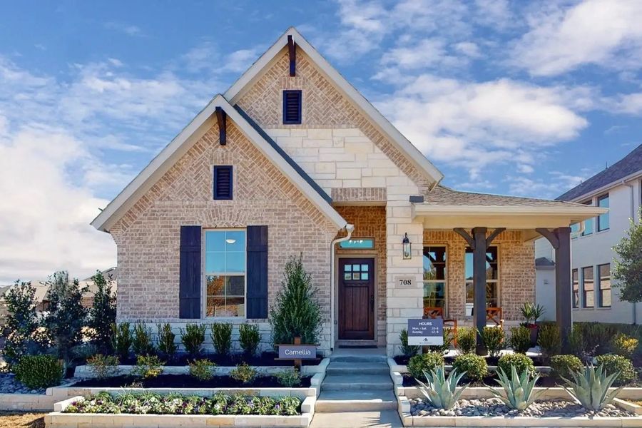 Street view of homes within the Landmark master-planned community in Denton, TX (Image 7).