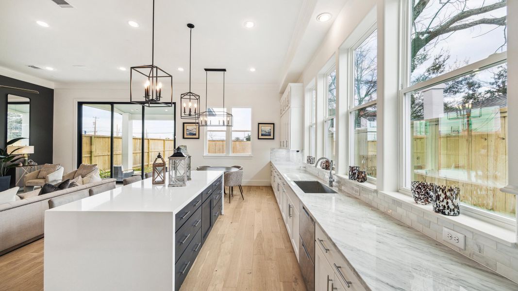 Furnished interior in a model home at Monarch Oaks in Houston (Image 13).