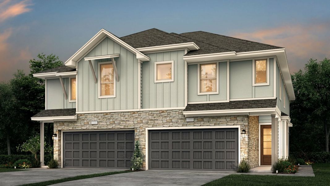 Image 2 of the Meridiana: Urban Villas Collection community in Iowa Colony, TX.