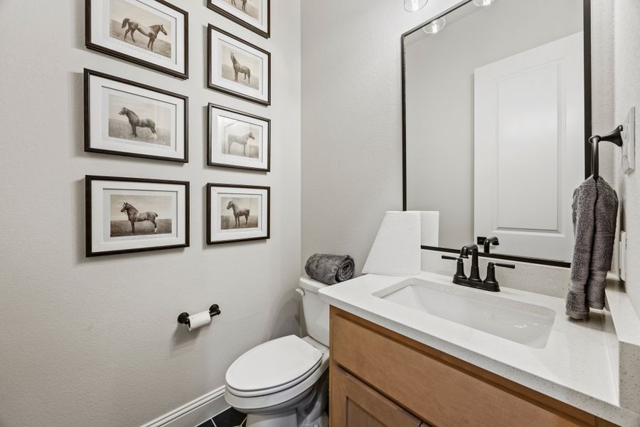 Furnished interior in a model home at Myrtle Creek in Waxahachie (Image 18).