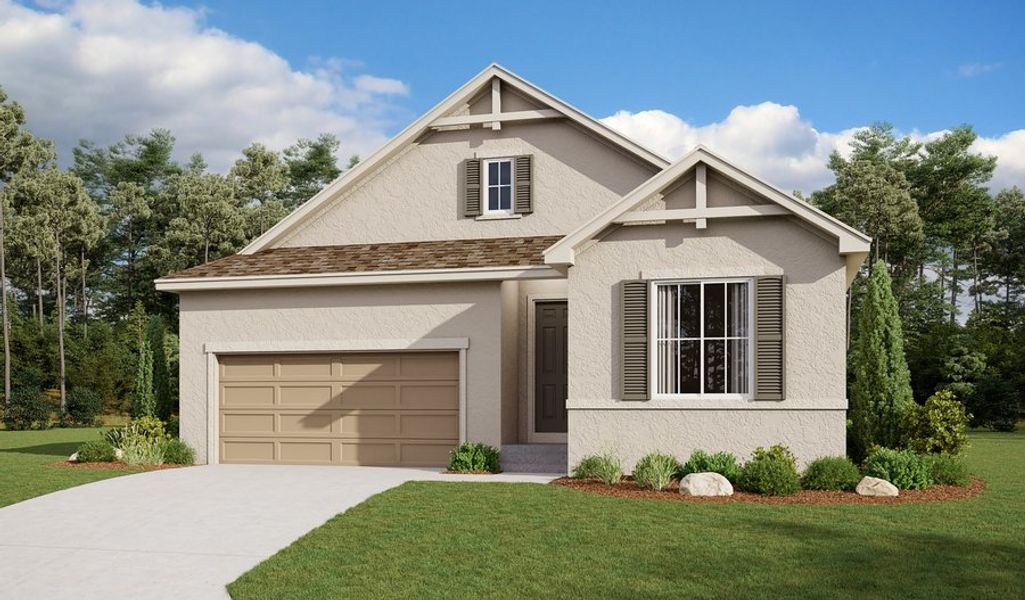 Front exterior of a home in the Villa Bella community, located in Pueblo, CO (Image 2).
