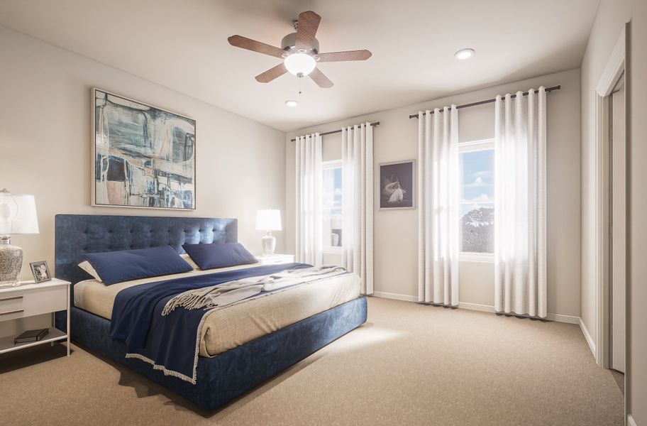 Furnished interior in a model home at Crescent Towns in Riverdale (Image 24). Furnished interior in a model home at Crescent Towns in Riverdale (Image 24).