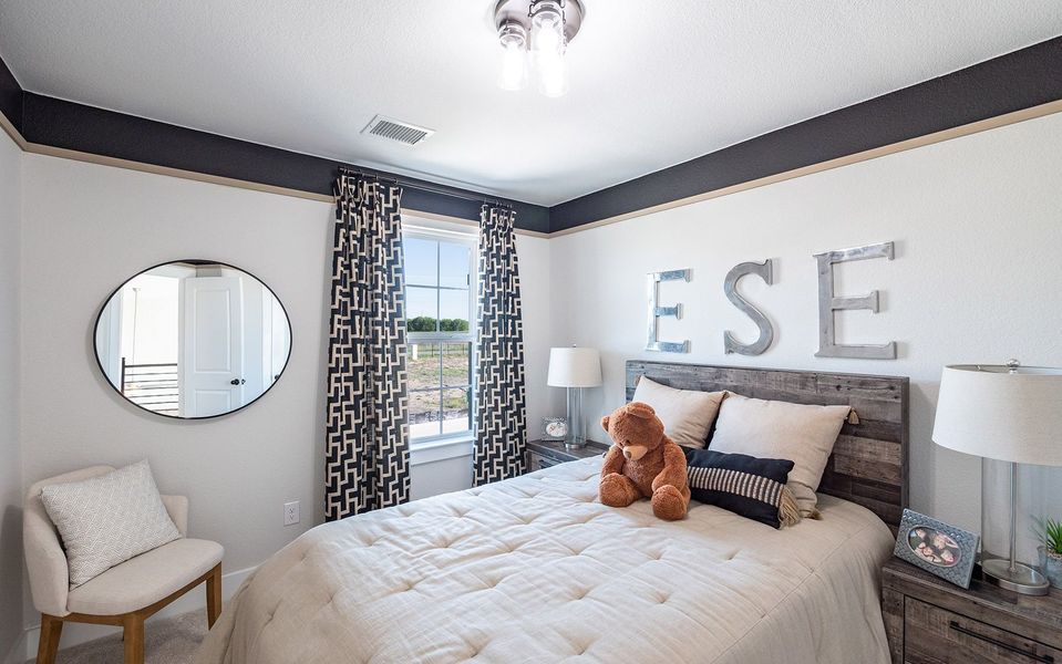 Furnished interior in a model home at The Grove in Sherman (Image 33).