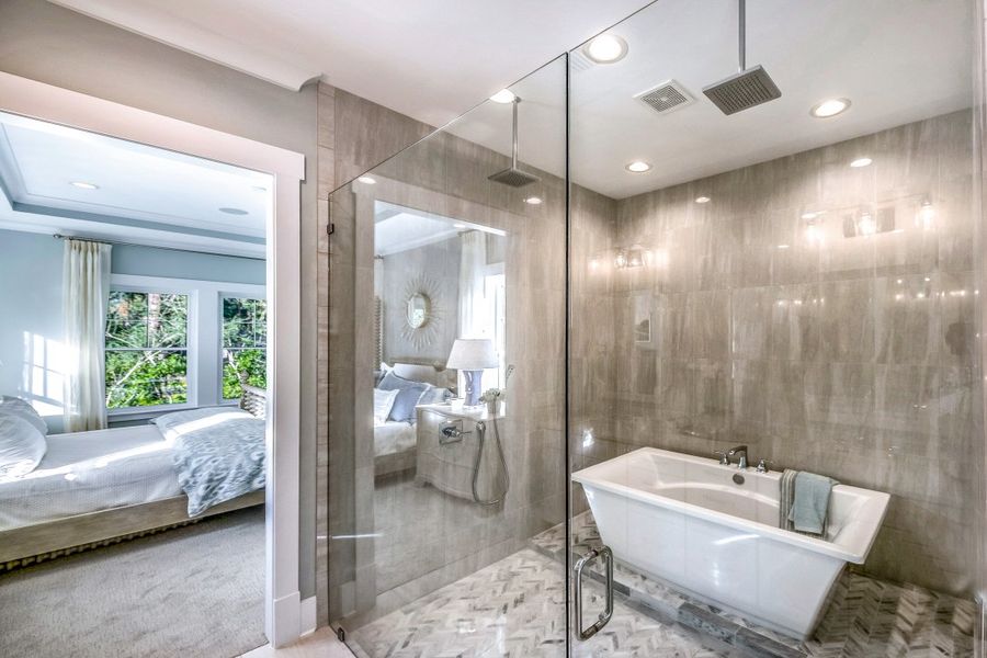 Furnished interior in a model home at Ocean Ridge in St. Augustine Beach (Image 26).