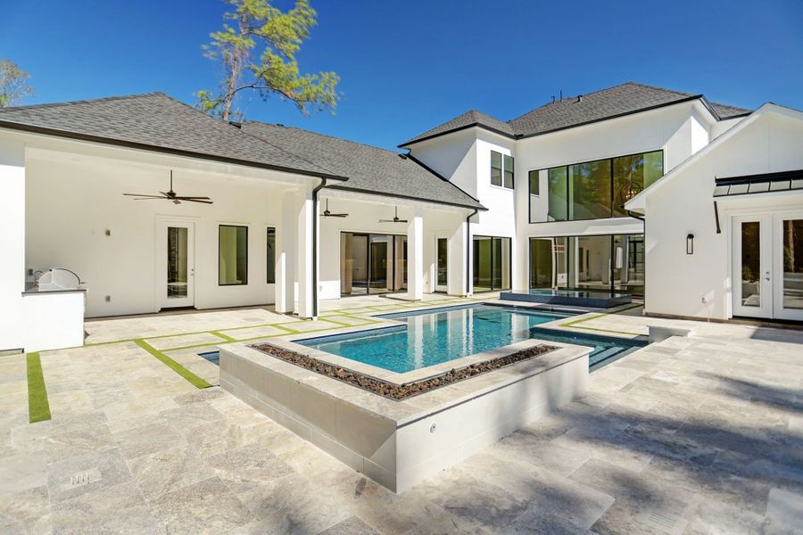 Exterior details of a home in Carlton Woods Village of Creekside Park, The Woodlands (Image 4). Exterior details of a home in Carlton Woods Village of Creekside Park, The Woodlands (Image 4).