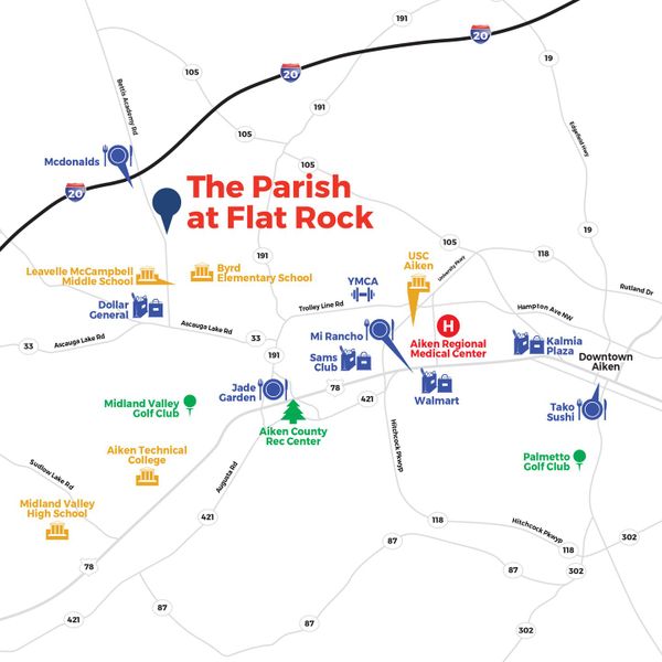 Image 20 of the The Parish at Flat Rock Townhomes community in Graniteville, SC.