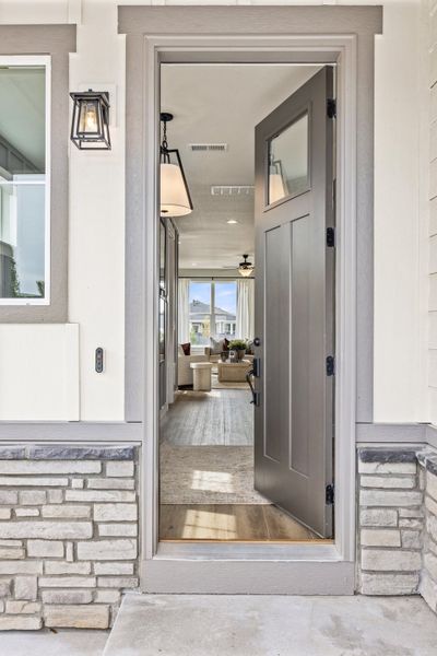 American Legend Homes' 40' Model in Sterling Ranch - Front Door American Legend Homes' 40' Model in Sterling Ranch - Front Door