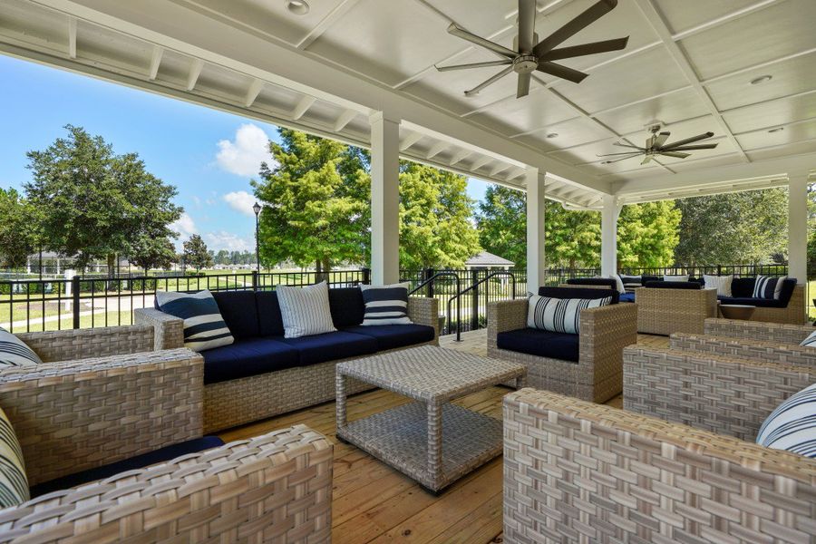 Furnished interior in a model home at Amelia Walk in Fernandina Beach (Image 23).