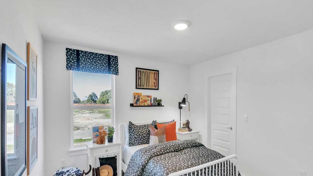 Furnished interior in a model home at Rosenbusch Ranch in Leander (Image 48).