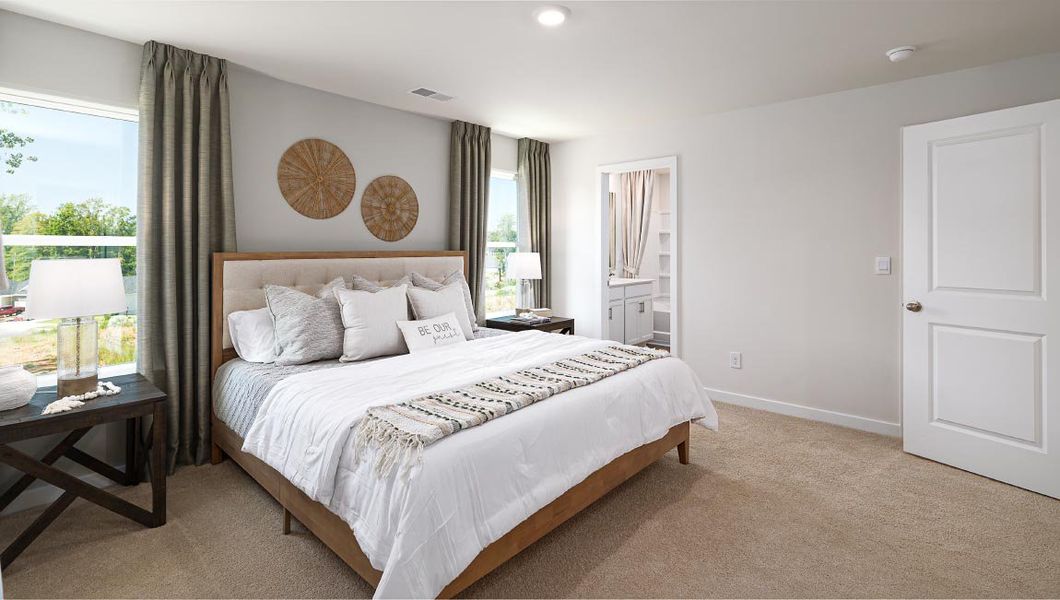 Furnished interior in a model home at Sonoma Hills in Charlotte (Image 19).