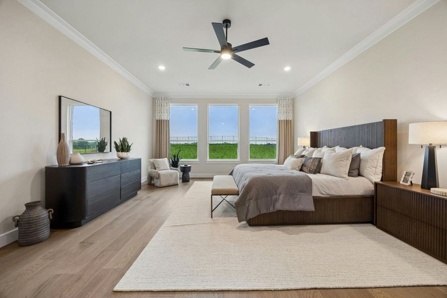Furnished interior in a model home at Discovery Lakes in Rockwall (Image 31).
