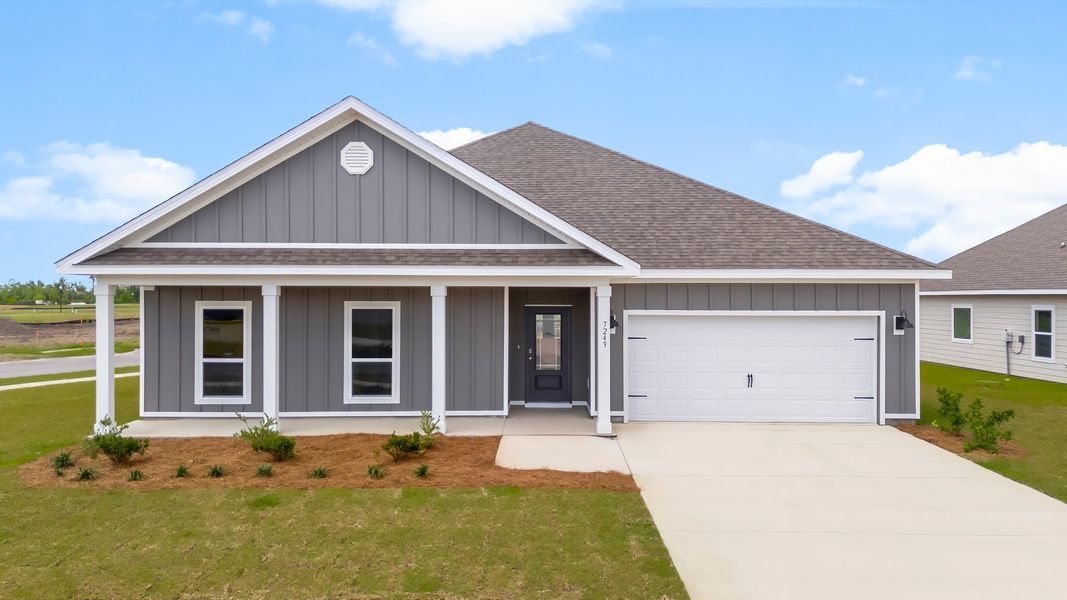 Front exterior of a home in the Hodges Bayou Plantation community, located in Panama City, FL (Image 9).