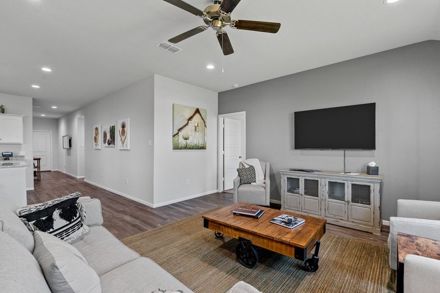 Furnished interior in a model home at Faculty Row in Abilene (Image 25).