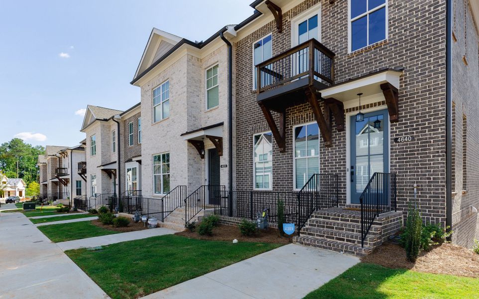 Waterside Townhome Streetscape Waterside Townhome Streetscape