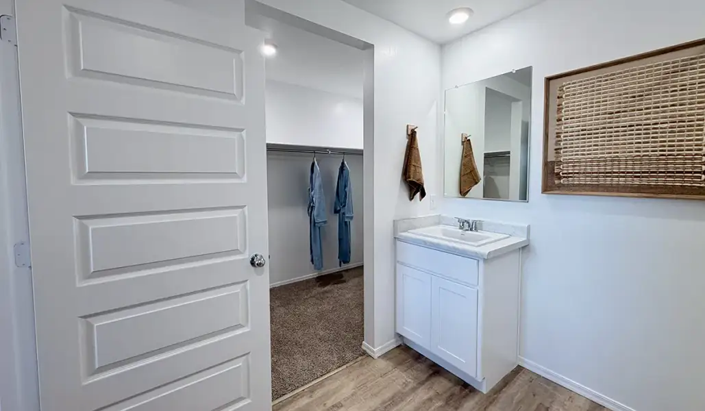 Furnished interior in a model home at Red Rock Village in Red Rock (Image 42).