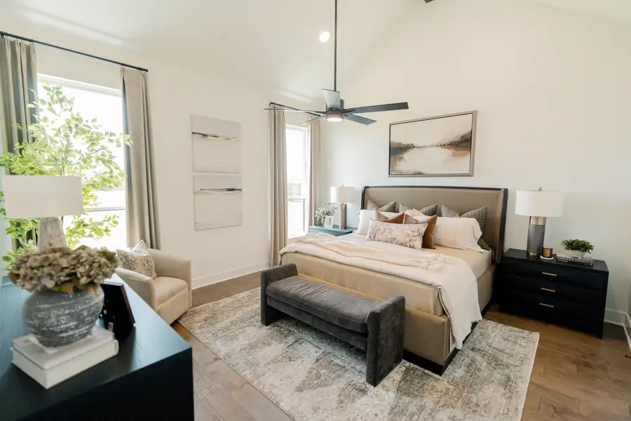 Furnished interior in a model home at Valor Estates in Temple (Image 7). Furnished interior in a model home at Valor Estates in Temple (Image 7).