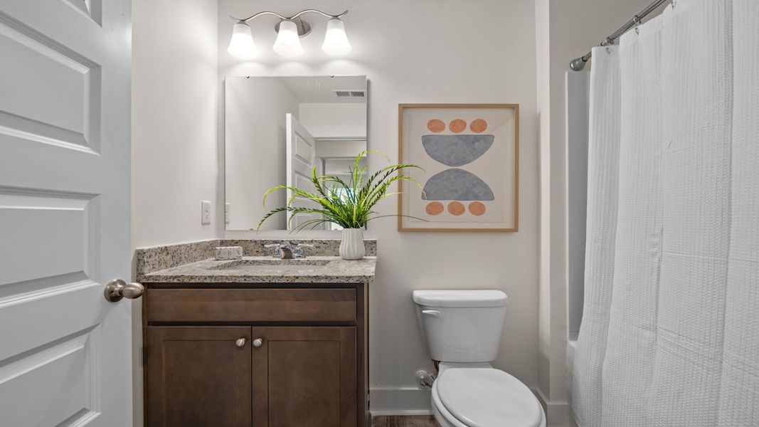Furnished interior in a model home at The Pines at New Hampstead in Savannah (Image 23).