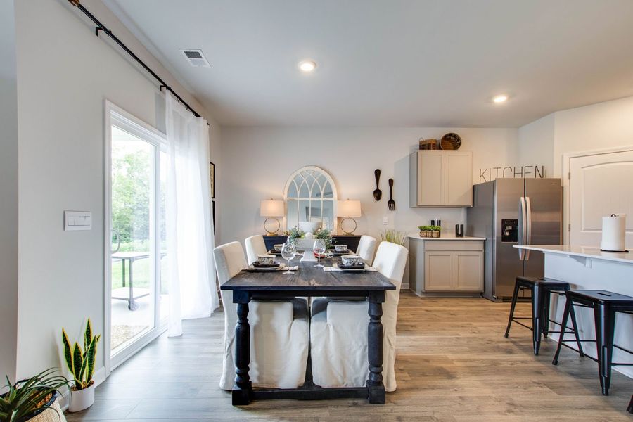 Furnished interior in a model home at Hartmann Crossing in Lebanon (Image 14). Furnished interior in a model home at Hartmann Crossing in Lebanon (Image 14).