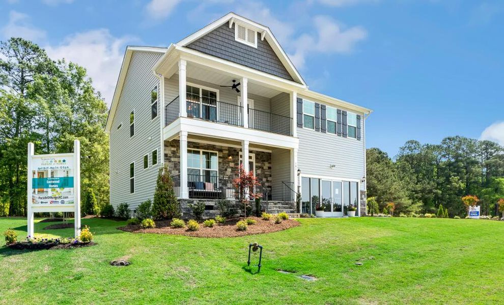 Front exterior of a home in the Castlewood community, located in Archer Lodge, NC (Image 2). Front exterior of a home in the Castlewood community, located in Archer Lodge, NC (Image 2).