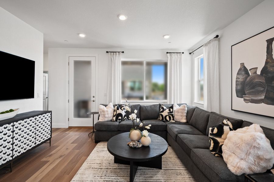 Furnished interior in a model home at Berkeley Villas in Denver (Image 22). Furnished interior in a model home at Berkeley Villas in Denver (Image 22).