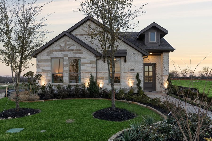 Front exterior of a home in the Redden Farms – Active Adult community, located in Midlothian, TX (Image 35). Front exterior of a home in the Redden Farms – Active Adult community, located in Midlothian, TX (Image 35).
