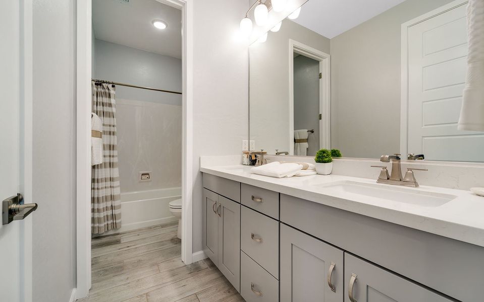 Furnished interior in a model home at Heritage Pointe in Chino Valley (Image 32).