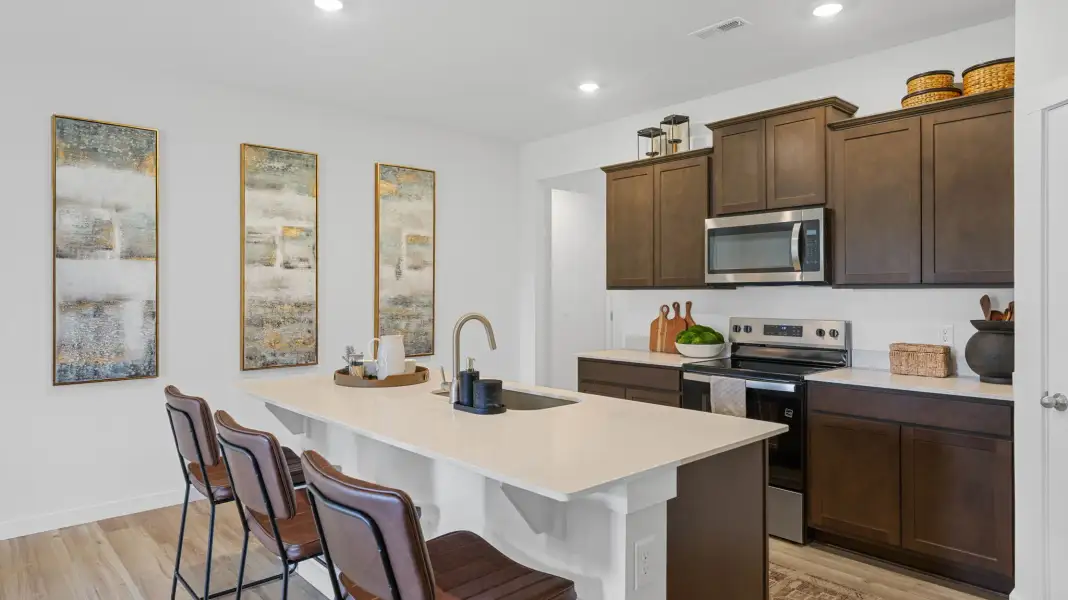 Furnished interior in a model home at The Hideaway at Edgestone in Ooltewah (Image 20).