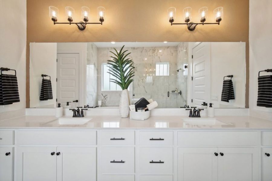 Furnished interior in a model home at Easton Park in Austin (Image 21). Furnished interior in a model home at Easton Park in Austin (Image 21).