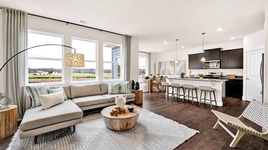 Furnished interior in a model home at Harbor Crest in Ooltewah (Image 16).