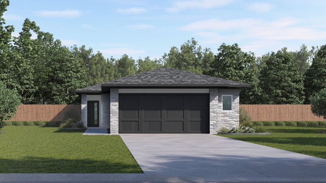 Front exterior of a home in the Frontier community, located in Mustang Ridge, TX (Image 9).