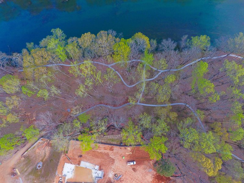 New walking trails by the river