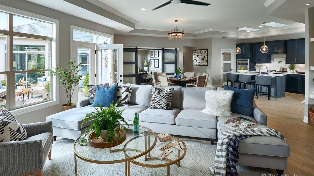 Furnished interior in a model home at The Courtyards at Quail Park in Mint Hill (Image 17). Furnished interior in a model home at The Courtyards at Quail Park in Mint Hill (Image 17).