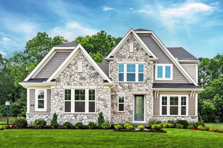 Front exterior of a home in the Brookshale community, located in Ball Ground, GA (Image 13).