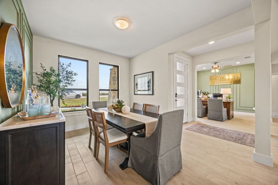 Furnished interior in a model home at Carrera Ranch in Waxahachie (Image 18). Furnished interior in a model home at Carrera Ranch in Waxahachie (Image 18).