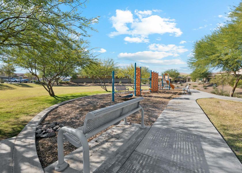 A bench in a park. A bench in a park.