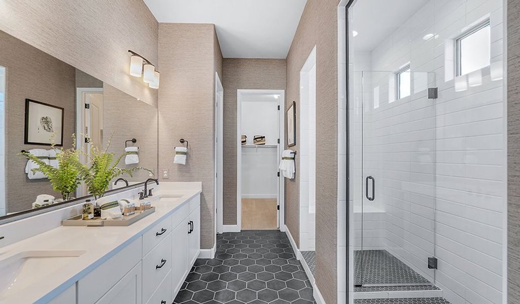 Furnished interior in a model home at River's Edge in Oro Valley (Image 5).