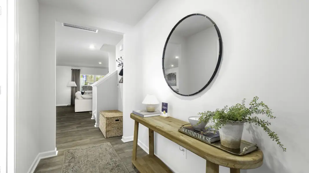 Furnished interior in a model home at Skybrooke in High Point (Image 3).