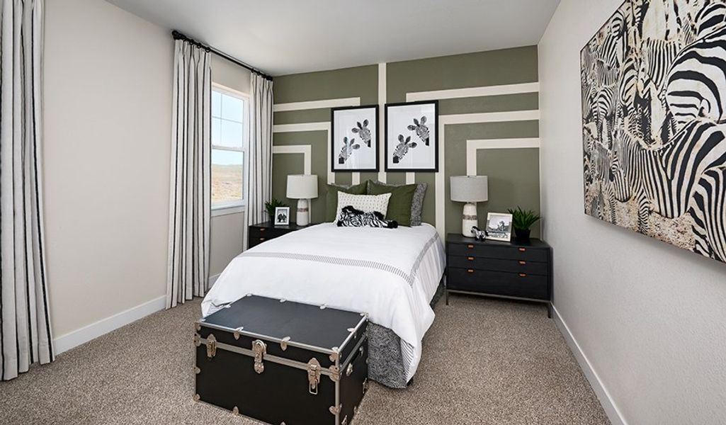 Furnished interior in a model home at Skyline at Parkvale in Littleton (Image 24). Furnished interior in a model home at Skyline at Parkvale in Littleton (Image 24).